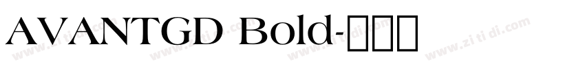 AVANTGD Bold字体转换